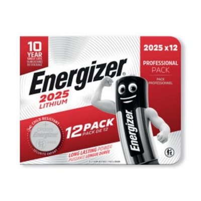 Gombíková batéria, CR2025, 12 ks, ENERGIZER