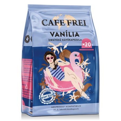 Kávové kapsuly, kompatibilné s Nespresso®, 20 ks, CAFE FREI, vanilka