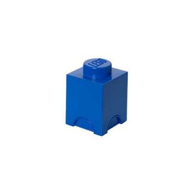 Úložný box, hranatý, LEGO, modrý