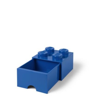 Úložný box, zásuvkový, LEGO "Brick", modrý