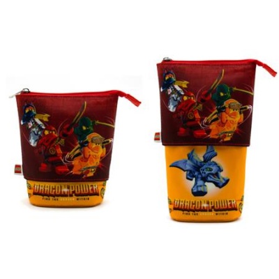 Peračník, na zips, pop-up, LEGO "Ninjago Dragon Power", červený-žltý, vzorovaný