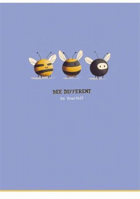Zošit, A4, linajkový, 40 listov, SHKOLYARYK, "Bee different", mix